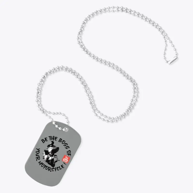 Boss Dog Tag (BLK FONT)