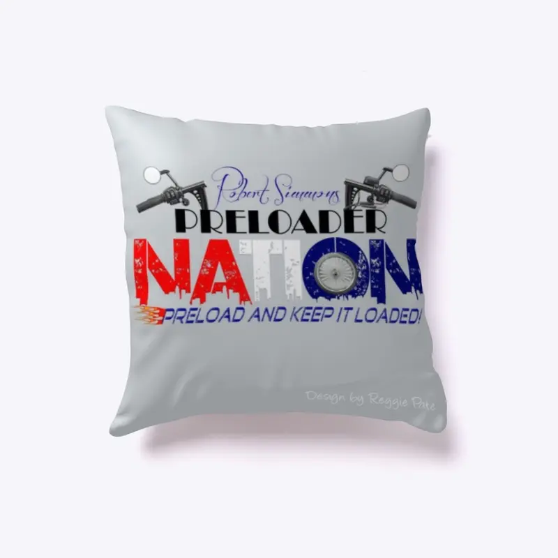 PRELOADER NATION Pillow-Reggie Pate